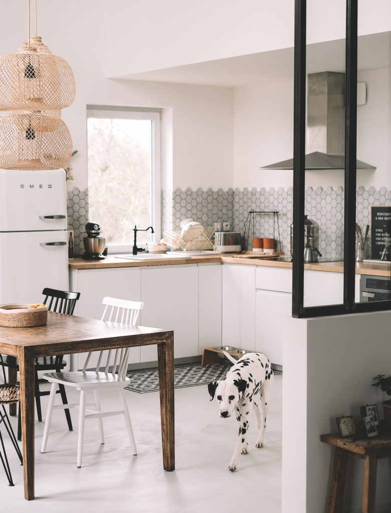 La cuisine rénovée d'Anne / Après / Crédit : Le chien à tâches